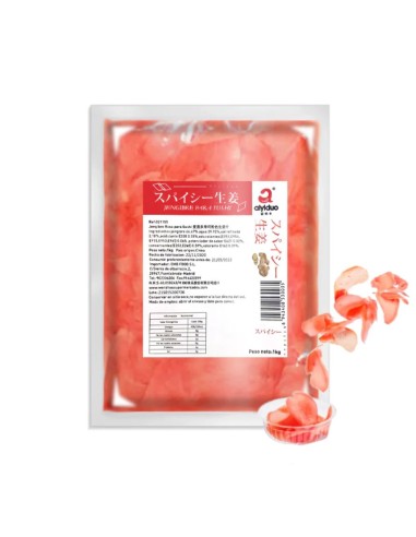 Jengibre rosa japonés para sushi AIYIDUO 1KG