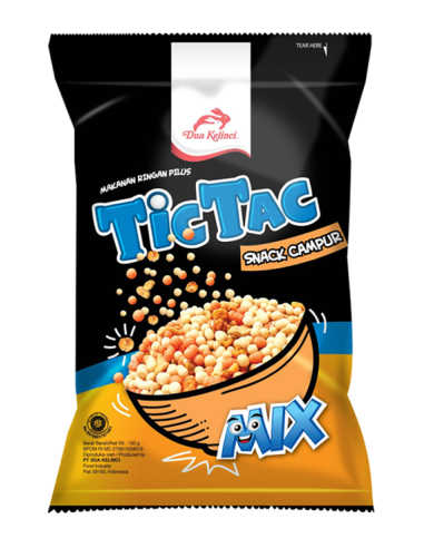 Tic Tac tapioca mix snack  Dua Kelinci 90G