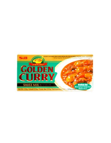Golden Curry Midium Hot S&B 220G
