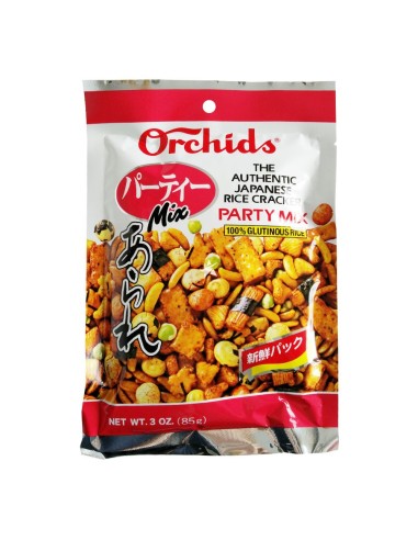 Snack Party mix de Arroz Glutinoso ORCHIDS 85G