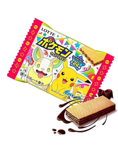 Wafer de Chocolate Pokémon LOTTE 23G